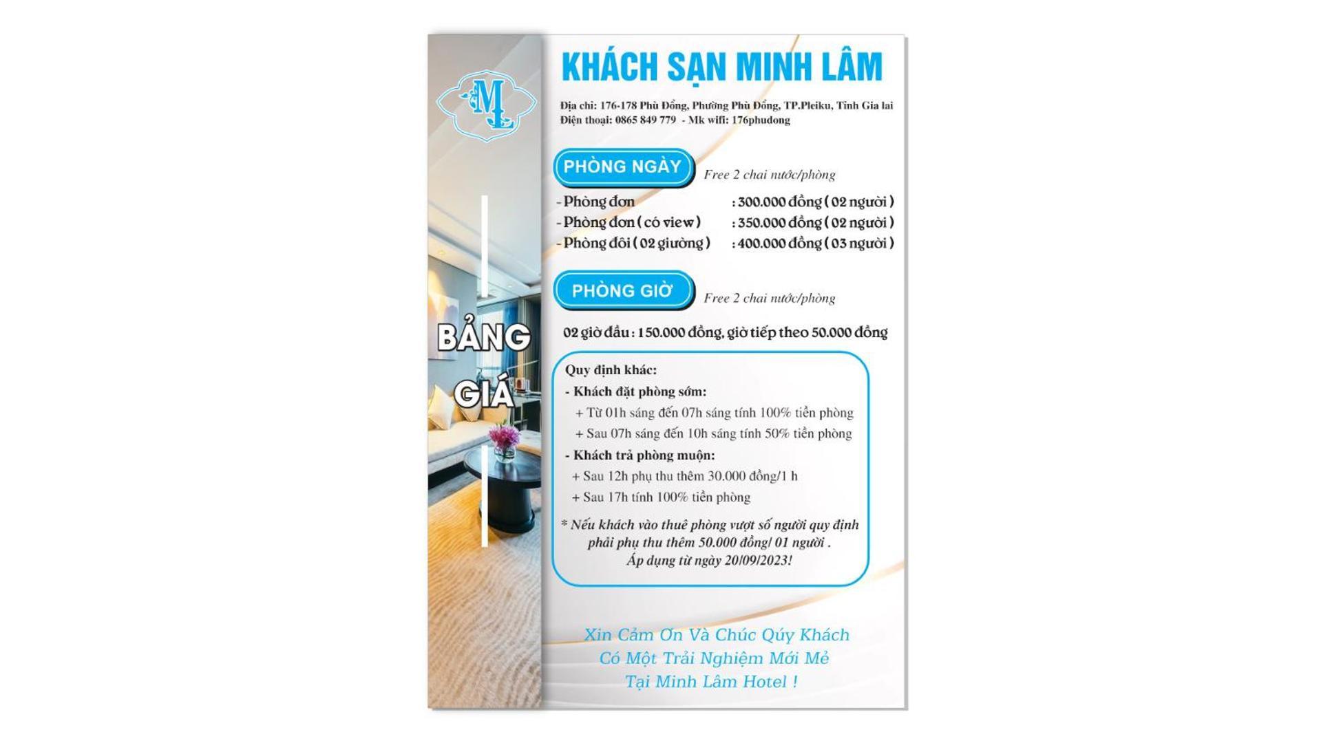 Minh Lam Hotel Pleiku Eksteriør bilde